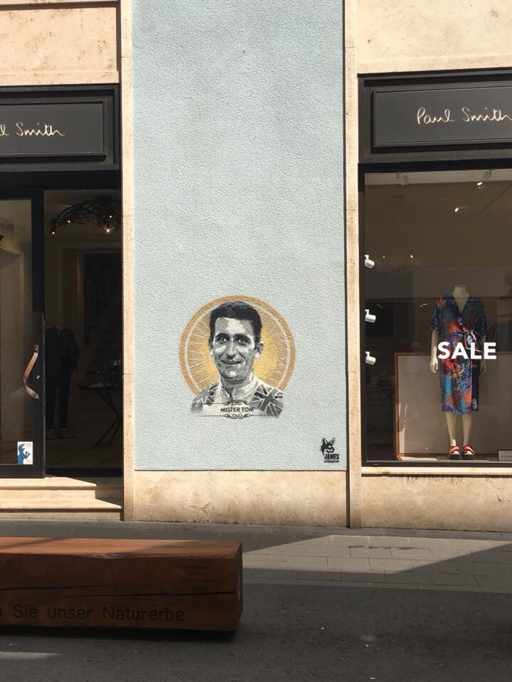 minister tom street art in luxembourg, liuksemburgo ministras pirmininkas gatves menas