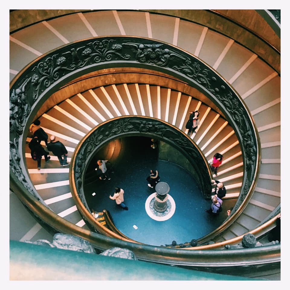 vatikanas, vatikano muziejus, vatikano muziejaus laiptai, ka pamatyti vatikane, kelione i vatikana, bilietai i vatikano muzieju